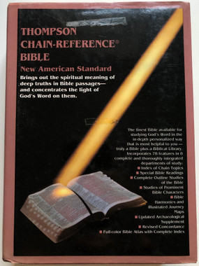 Thompson Chain-Reference Bible New American Standard NASB / Red letter edition / Kirkbride Bible Co. / Hardcover / NASB Bible with References, Concordance, Archaeological supplement and maps (9780887072260)