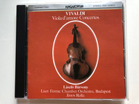 Vivaldi - Viola d'amore Concertos / László Bársony, Liszt Ferenc Chamber Orchestra,Budapest, János Rolla / Hungaroton Audio CD 1980 Stereo / HCD 12162-2