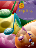 Chamberlain, Louise: Step it up! (flute and piano + CD) / Sheet music and CD / Faber Music