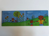 Kiugrott a gombóc... by Varga Katalin  Illustrated by Papp Anikó Mira rajzaival  Móra könyvkiadó 2008  Hungarian children's foldout board book with poems (9789631184129)