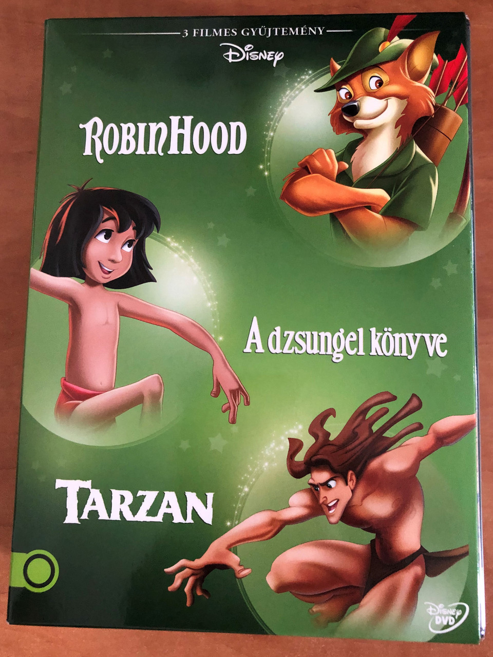 Robin Hood - Jungle Book - Tarzan DVD SET 2015 Robin Hood, A dzsungel  könyve, Tarzan / 3 filmes gyűjtemény / Disney Classics Box Set 4 -  bibleinmylanguage