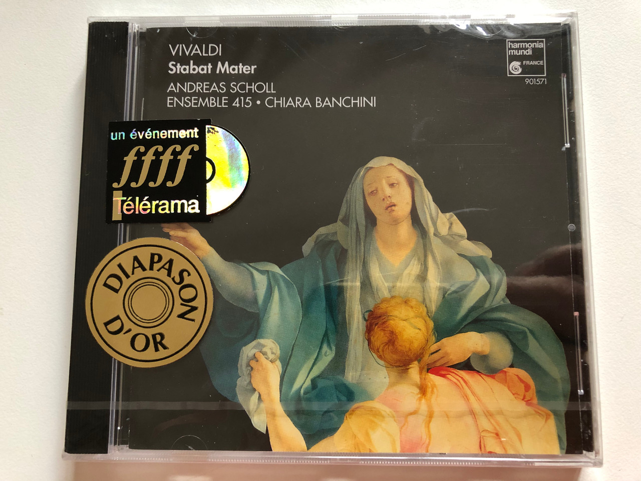 Tot stand brengen systematisch plus Vivaldi - Stabat Mater - Andreas Scholl, Ensemble 415, Chiara Banchini /  Harmonia Mundi France Audio CD 1995 / HMC 901571 - bibleinmylanguage