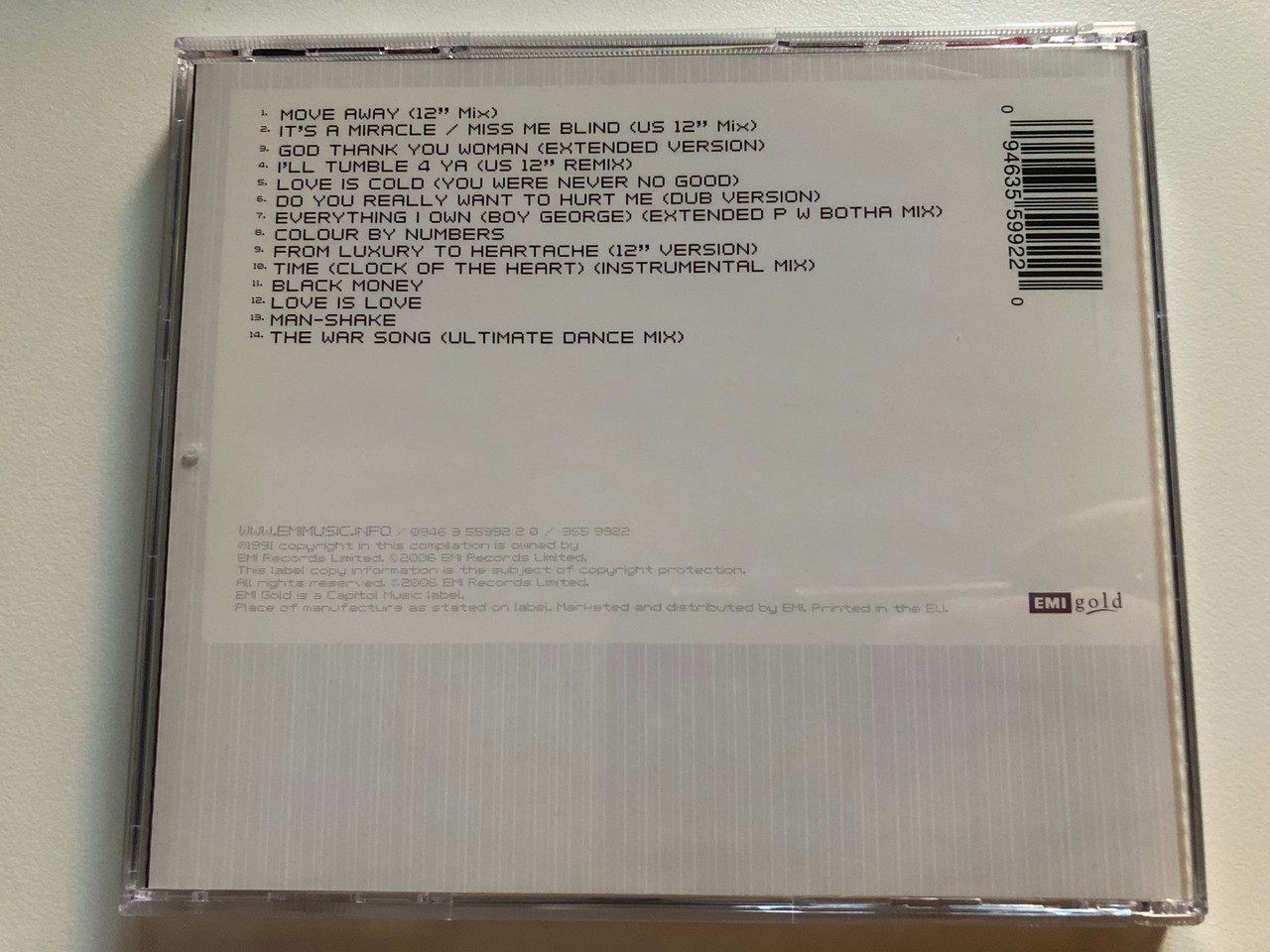 Culture Club – The Remix Collection / EMI Gold Audio CD 2006 / 094635599220  - bibleinmylanguage