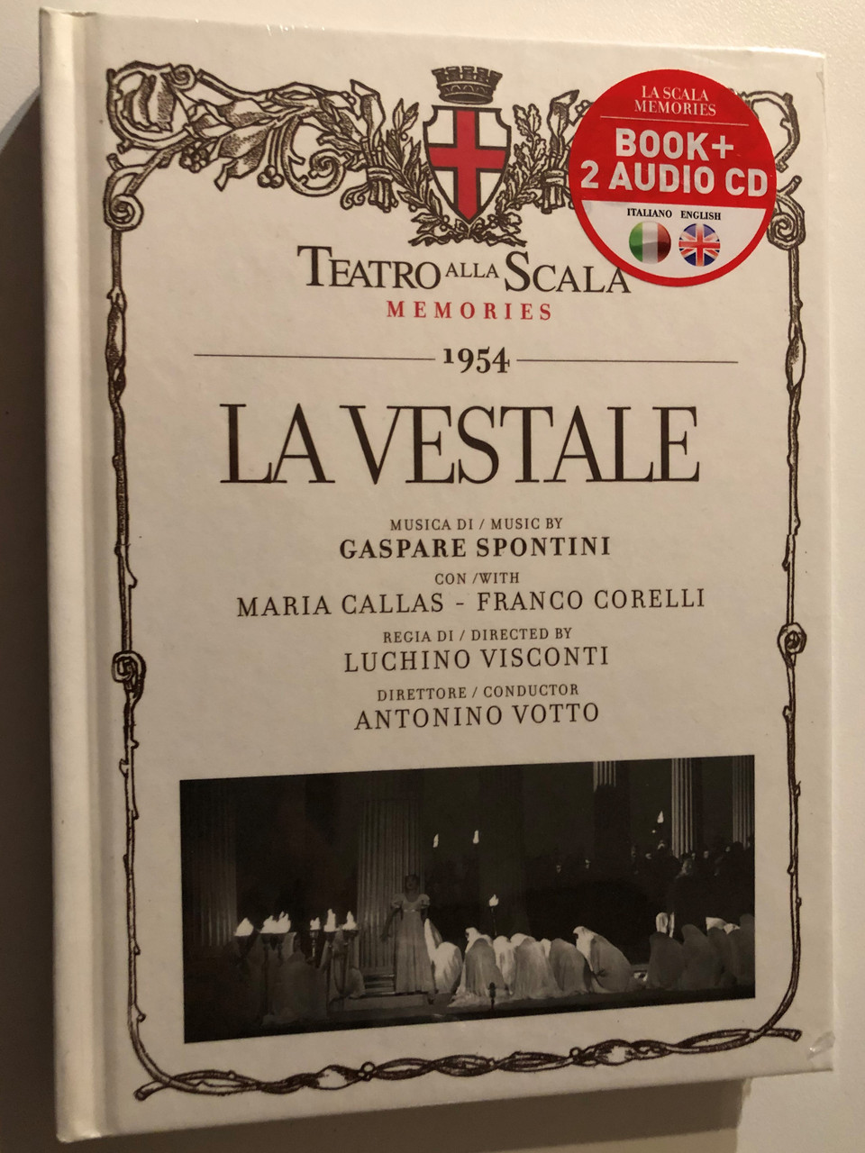 Bible　My　2012　Callas,　in　Votto　Conductor:　alla　(Book+2　Teatra　Spontini　Directed　Antonio　Gaspare　CD　Luchino　Franco　by　Corelli　La　Vestale　Maria　CD)　1954　Language　Visconti　Scala