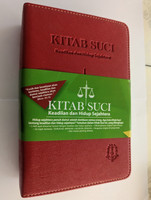 Prosperous and Just Catholic Indonesian Living Study Bible / KITAB SUCI - Keadilan dan Hidup Sejahtera / LAI 2017, LBI 2020 / Red Imitation Leather Cover with Thumb Index and Gold Edges 2020 (9786022871545)