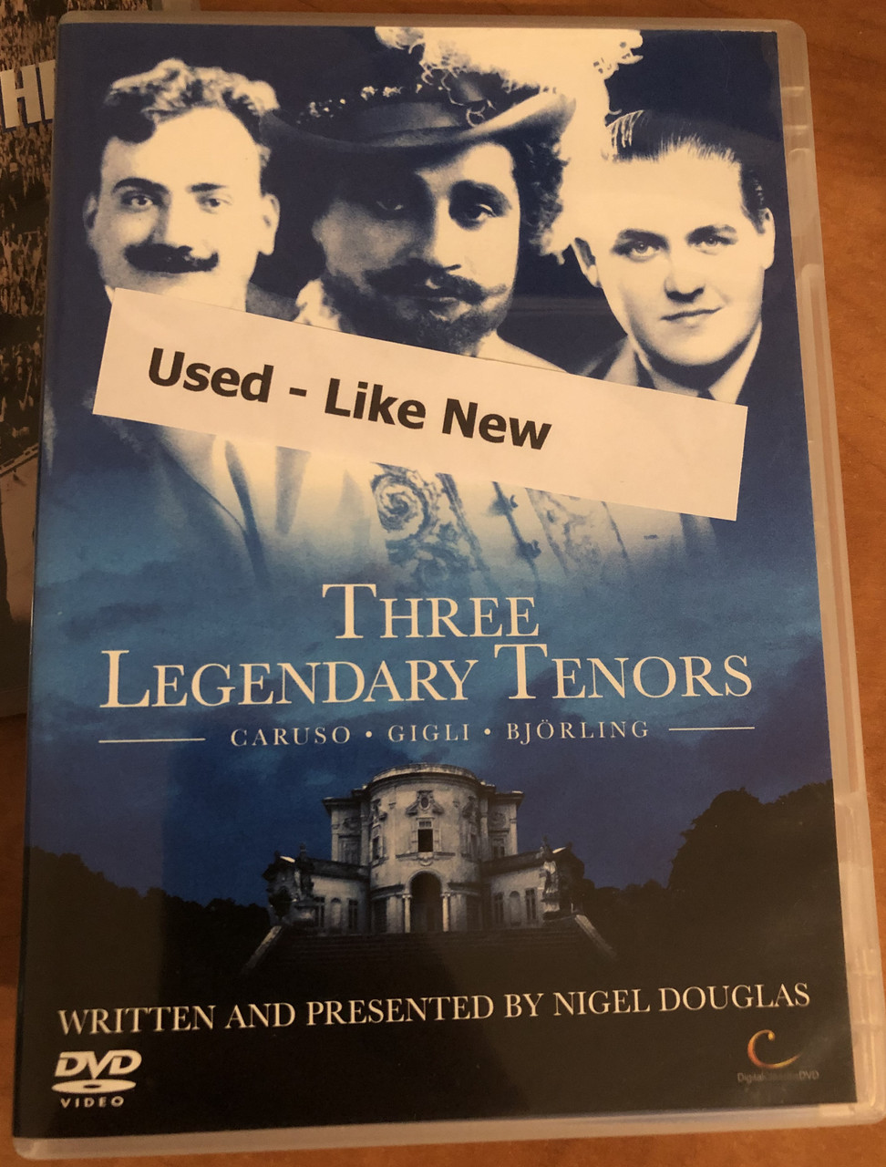 Three Legendary Tenors / CARUSO GIGLI BJÖRLING / WRITTEN AND PRESENTED BY  NIGEL DOUGLAS / DVD Video - bibleinmylanguage