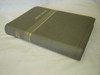 Mongolian Bible / Ariun Bibli 065GZTI / Luxury Gray Leather Bound, Golden Edges, Zippered, Thumb Index 