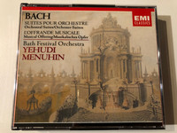 Bach: Suites Pour Orchestre (Orchestral Suites), L'Offrande Musicale (Musical Offering) - Bath Festival Orchestra, Yehudi Menuhin / EMI Classics 2x Audio CD, Stereo 1991 / CZS 7 67350 2