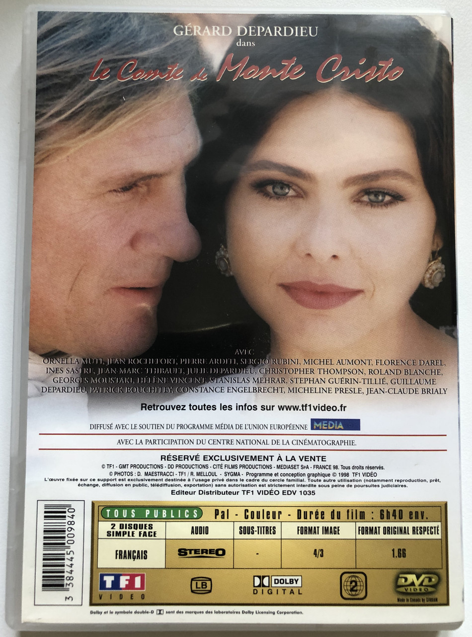 Depardieu le comte de monte promo cristo
