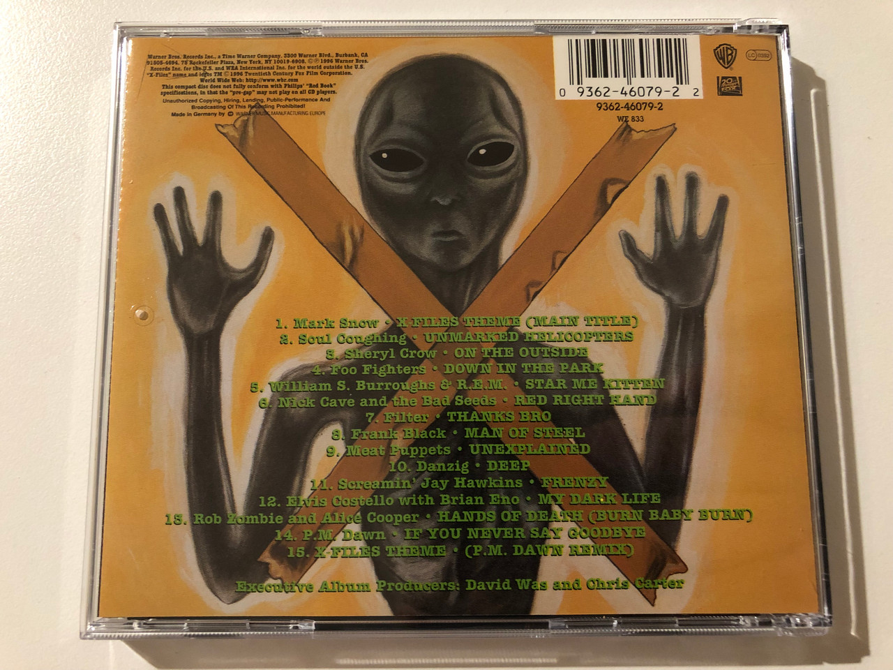 Songs In The Key Of X: Music From And Inspired By The X-Files Executive  Album Producers: David Was and Chris Carter Audio CD bibleinmylanguage