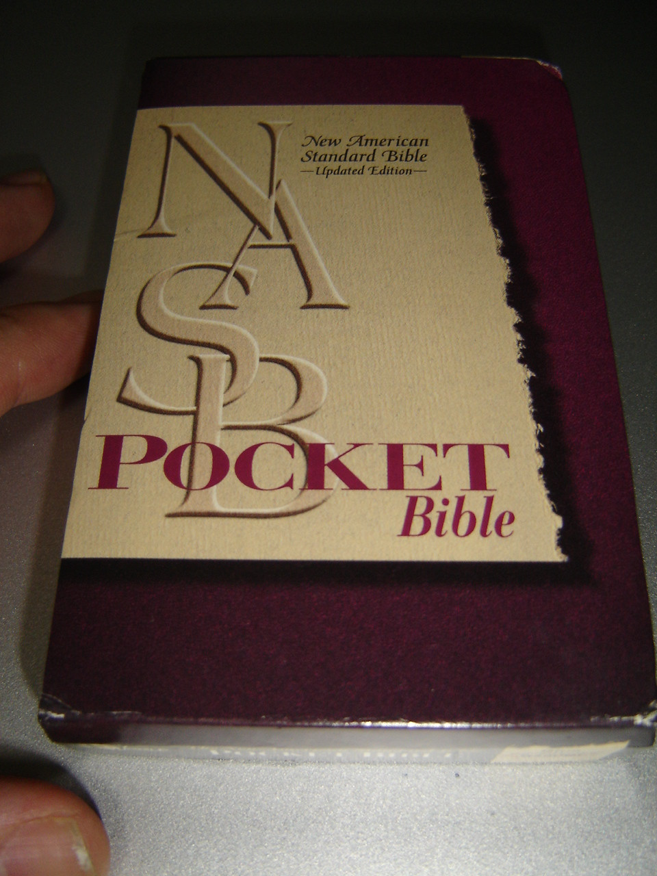 NASB Pocket Bible '95 / Words of Christ with Red / Blue Bonded Leather