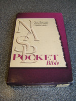 NASB Pocket Bible '95 / Words of Christ with Red / Burgundy Bonded Leather with Snap-Flap, Golden Edges / S490FBG 1