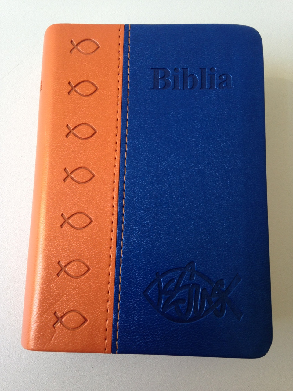 Romanian Pocket Size Bible / OrangeBlue DuoTone Cover / Dumitru