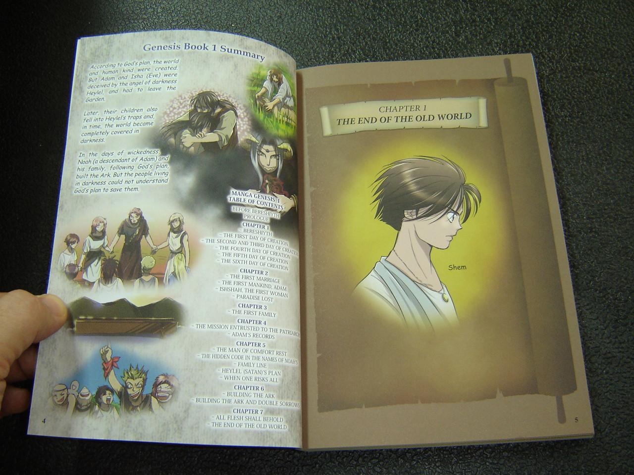 Manga Genesis 2 The Great Flood Manga Graphic Novel Bible Comic With Genesis Trivia Bibleinmylanguage