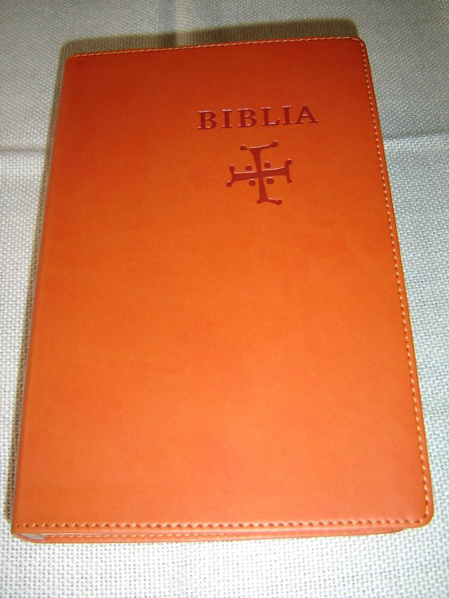Slovak Bible, Orange Leather Old & New Testaments BIML