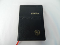 The New Ewe Bible Published as Biblia / Black Vinyl Bound - Words of Christ in Red / Foot Notes, Maps, Illustrations 052PPL