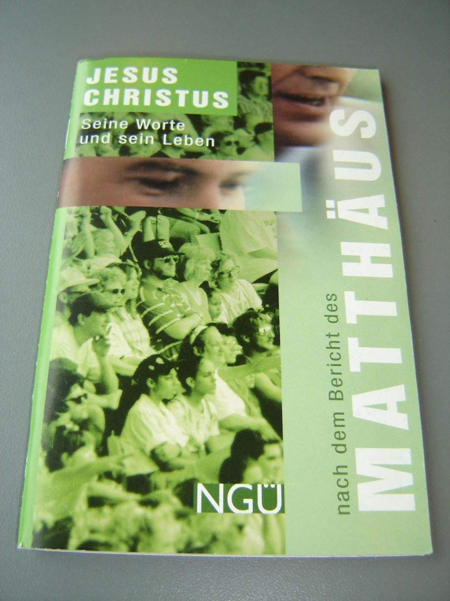 The Gospel of Matthew in German Language / Gospel Booklet / Matthäus