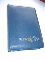 Tagalog-English Bible, Blue Bonded Leather with Zipper and Silver Edges / Ang Salita ng Dios (ASD) - New International Version (NIV)