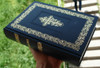 Russian Orthodox Bible with Beautiful Cross / Classic Large Size, Heavy Bible, Great Present, Blue Cover Color / Moscow 2012 Print