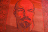 The Ultimate RED LENIN Carpet from the Soviet Union / HUGE Rug with the portrait of Vladimir Ilich Lenin / Sovjet made rug Collector's item CCCP / U.S.S.R. Communist Memoribilia / Size 150 X 196 CM 