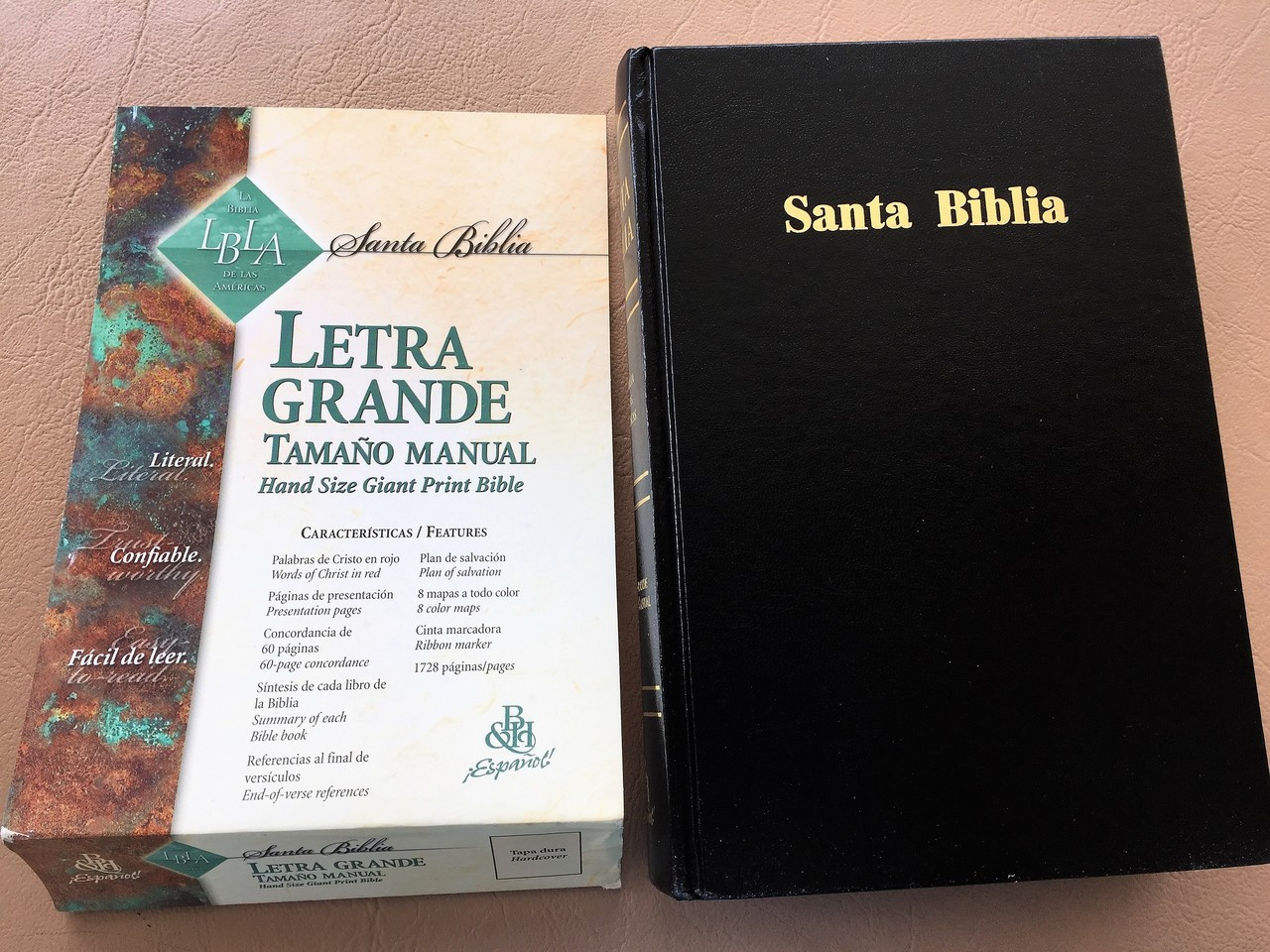 Santa Biblia La Biblia De Las Americas Spanish Large Font Bible Large Print Letra Grande Tamano Manual Tapa Dura Negro Lbla Edicion En Letra