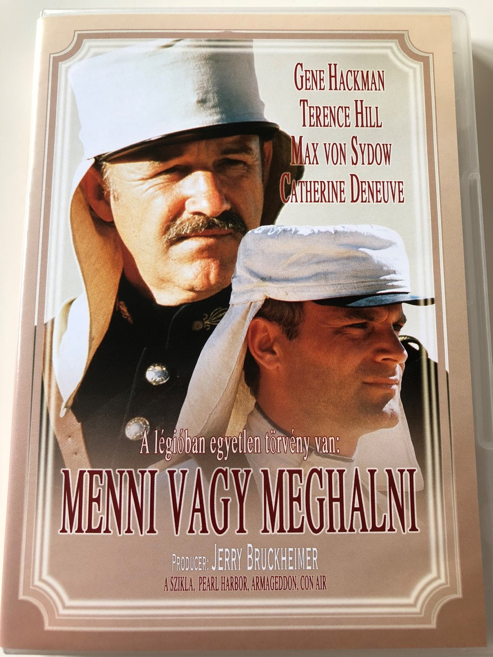 Menni vagy meghalni DVD 1977 March or Die / Audio options: English,  Hungarian / HUNGARIAN SUBTITLES / Starring: Gene Hackman, Terence Hill,  Catherine Deneuve, Max von Sydow and Ian Holm / Directed by Dick Richards -  bibleinmylanguage