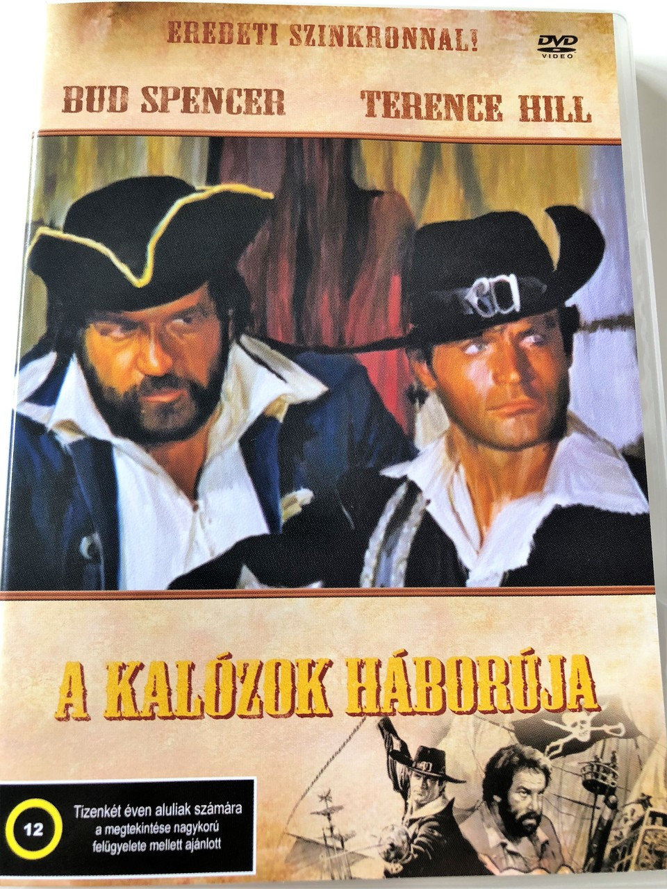 Kalózok háborúja DVD 1971 (Il corsaro nero) / Blackie the Pirate / Audio:  Hungarian and Italian / Starring: Terence Hill, George Martin, Silvia Monti  and Bud Spencer / Directed by: Enzo Gicca - Bible in My Language