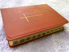 Arabic Bible with Gold Cross 057 TI / Wine-Red Leather Binding, Golden Edges With Thumb Index (ArabicLuxuryBible)