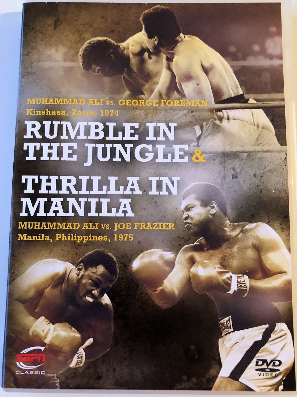 BOXING - Rumble in the Jungle & Thrilla in Manilla DVD / George Foreman vs.  Muhammad Ali in Kinshasa, Zaire, 1974 / Muhammad Ali vs. Joe Frazier in  Manila, Philippines, 1975 - bibleinmylanguage