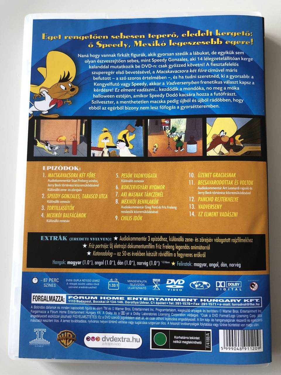 Looney Tunes Collection - Best of Speedy Gonzales - Volume 1 DVD 2006  Bolondos Dallamok - Speedy Gonzales Gyűjteménye 1. rész / Created by Friz  Freleng, Hawley Pratt / 14 Episodes on this DVD - bibleinmylanguage
