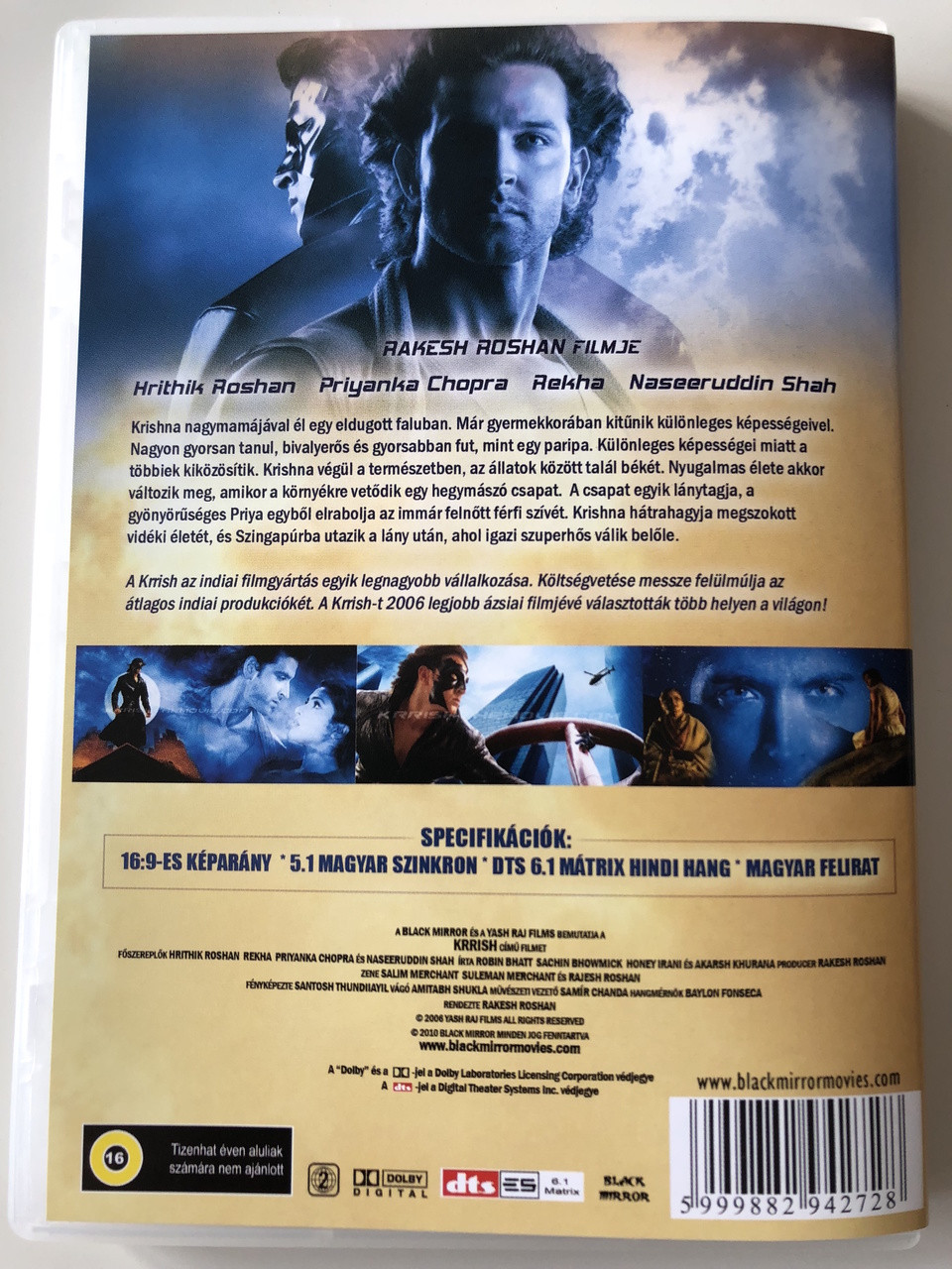 Krrish Dvd 2006 Directed By Rakesh Roshan Starring Hrithik Roshan Priyanka Chopra Naseeruddin Shah Rekha Bibleinmylanguage