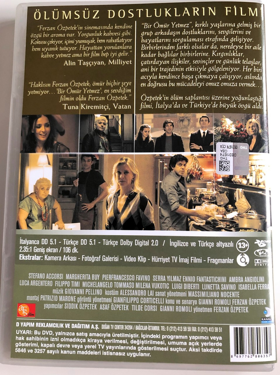 bir omur yetmez dvd 2007 saturn in opposition directed by ferzan ozpetek starring pierfrancesco favino margherita buy stefano accorsi isabella