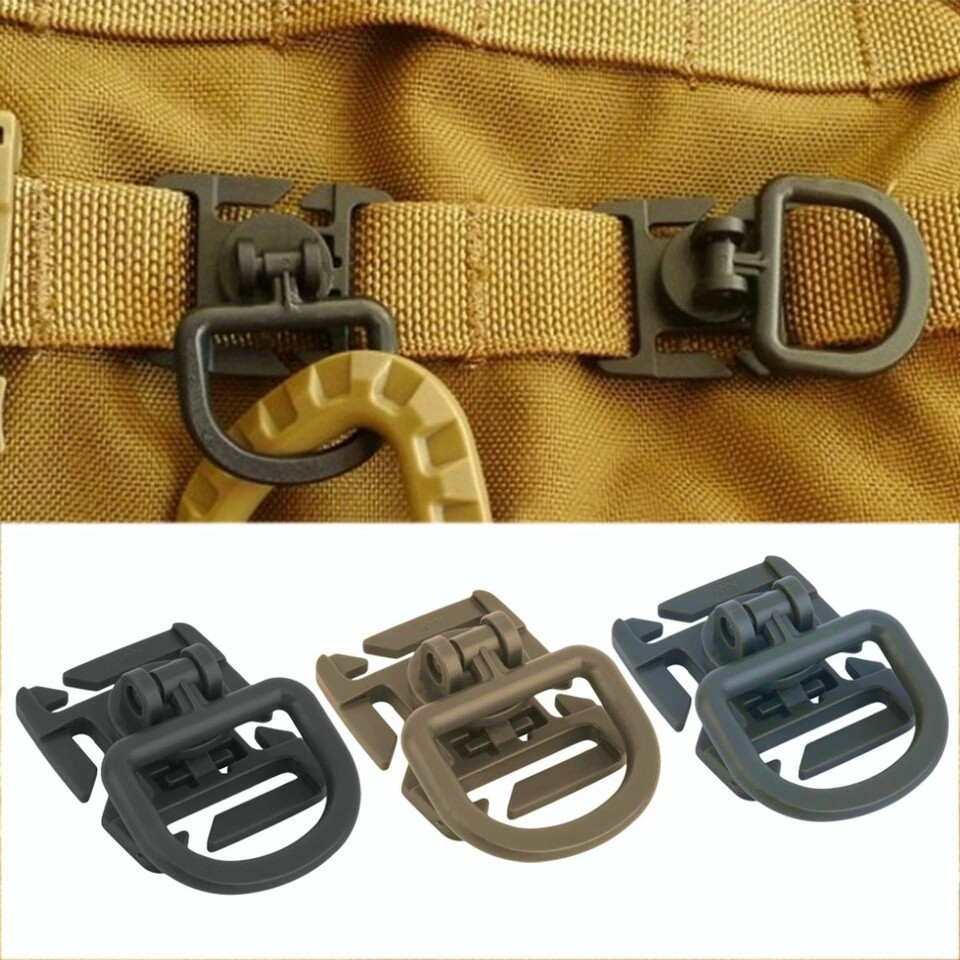 MOLLE Gear Swivel D-Ring Clips (4 Pack) - Jerry Lee's Outdoor Survival Gear