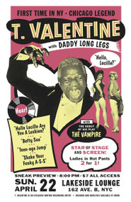 T. VALENTINE - LAKESIDE LOUNGE POSTER