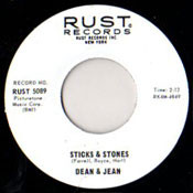 DEAN AND JEAN - STICKS AND STONES