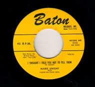 MARIE KNIGHT - I THOUGHT I TOLD YOU NOT TO TELL THEM / Frankie Tucker–	Hey Hester!