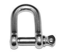 Load Rated Dee Shackle - Stainless Steel