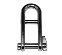 Double Bar Long Dee Shackles with Locking Pin - Stainless Steel