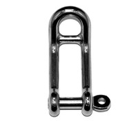 Double Bar Long Dee Shackles with Captive Pin - Stainless Steel