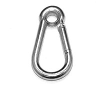 Carbine Snap Hooks with Eyelet - Zinc Plated
