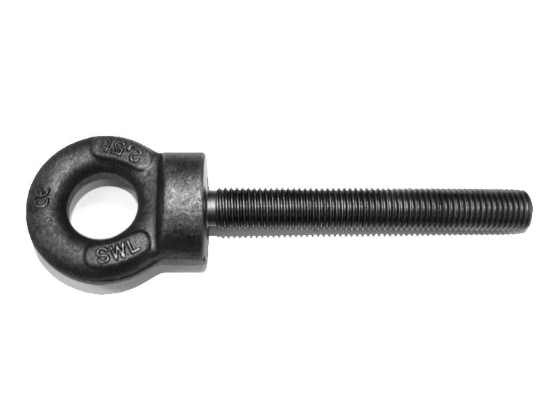 Long Shank Collared Lifting Eye Bolt - Self Colour | Jandsfasteners.co.uk