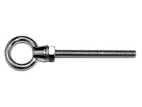 Long Shank Lifting Eye Bolt with Nut & Washer - Stainless Steel