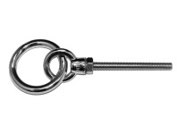 Long Shank Ring Bolt with Nut & Washer - Stainless Steel