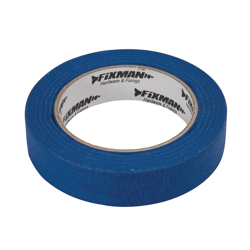 Fixman 25mm Blue UV-Resistant Masking Tape | Jandsfasteners.co.uk