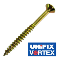 Vortex Professional Wood Screws - Zinc & Yellow Passivated