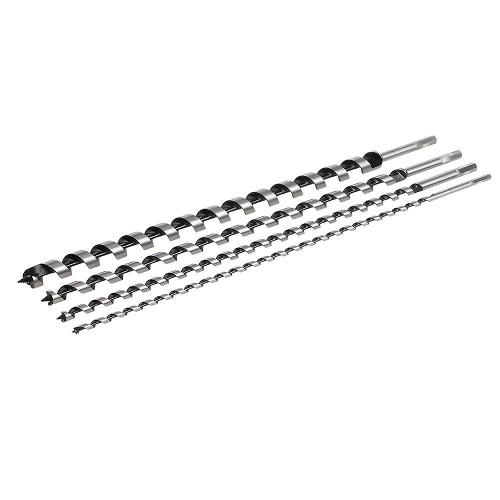 Silverline ExtraLong Auger Drill Bit Set 4 piece Jandsfasteners.co.uk