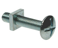 Roofing Bolts with Nuts - Bright Zinc Plated