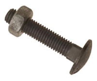 Coach Bolts with Hex Nuts - Mild Steel - Galvanised