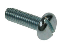 Slotted Pan Head Machine Screws - Bright Zinc Plated