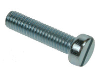 Slotted Cheese Head Machine Screws - Bright Zinc Plated
